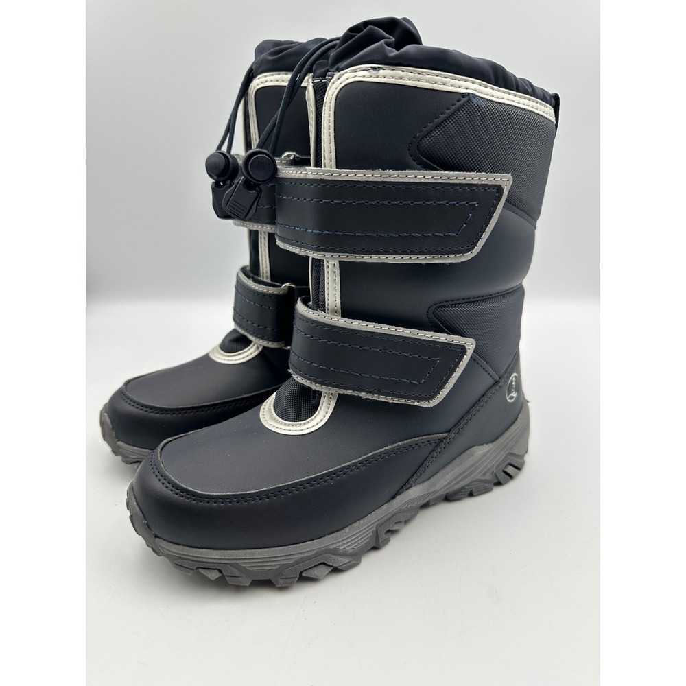 New Lands End Snow Flurry Insulated Boots 13M Navy Blue Waterproof Gorpcore